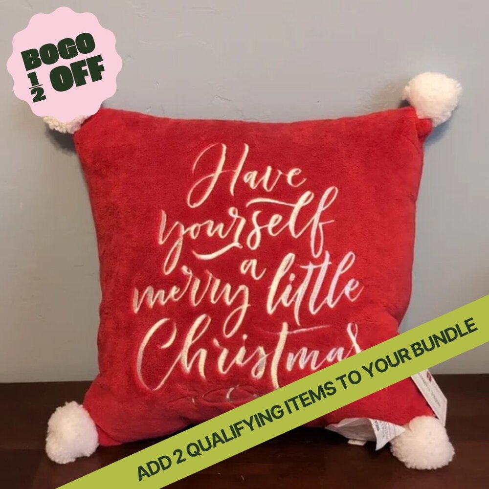 Target Bullseye Christmas Pillow